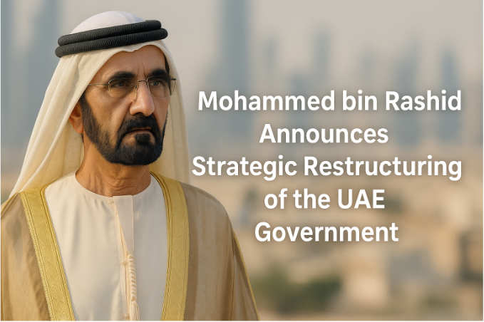मोहम्मद बिन राशिद ने UAE सरकार के रणनीतिक पुनर्गठन की घोषणा की